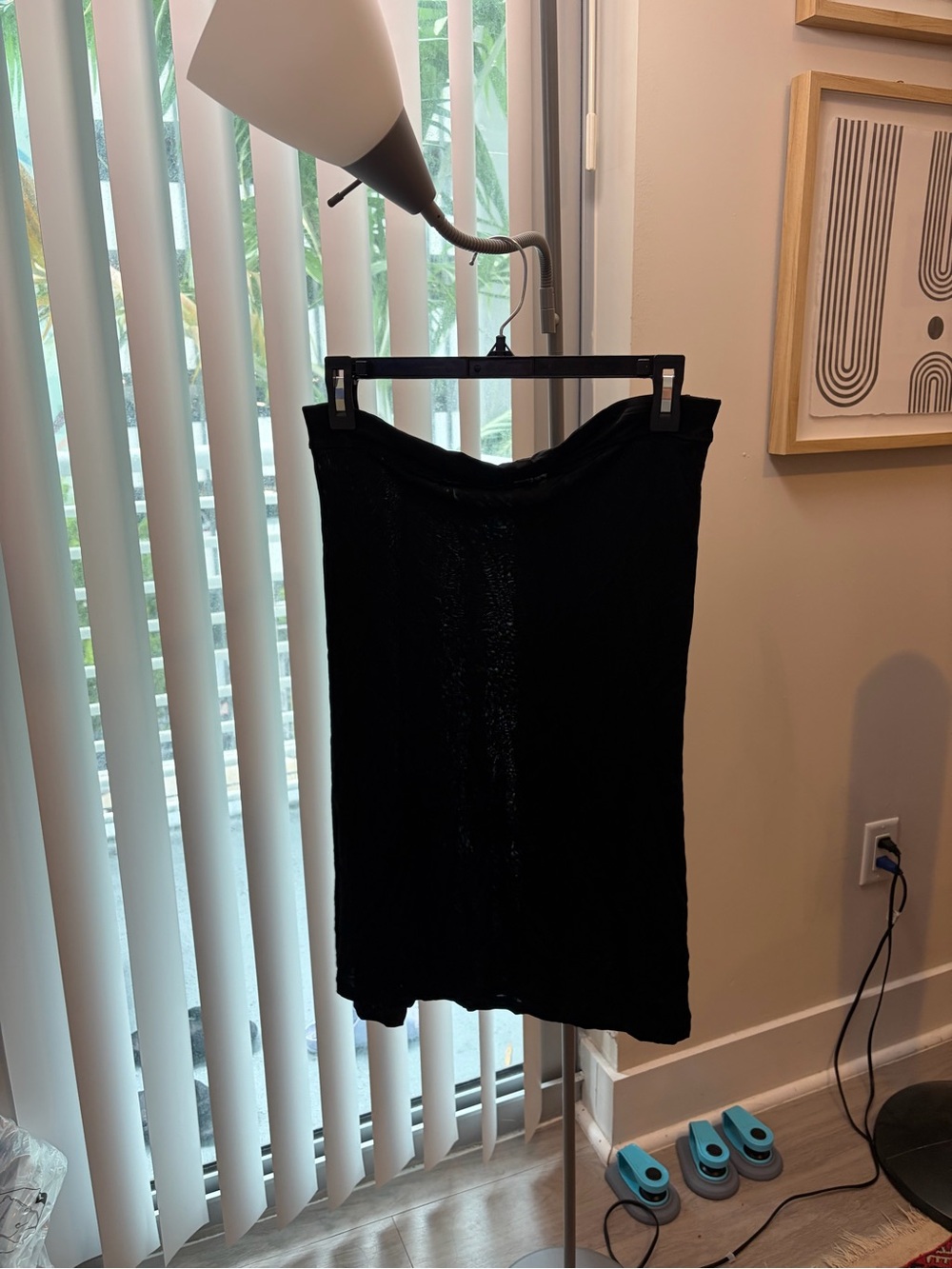 Missoni Black Slim Knit Pencil Skirt